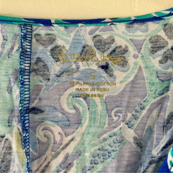 Lilly Pulitzer Anissa Maxi Dress in Blue Grotto Sirens And Spirits sz S - Picture 4 of 5